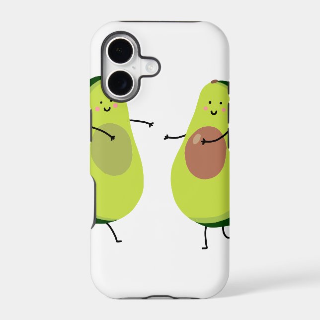 LET'S AVOCUDDLE, AVOCADO DESIGN IPHONE CASE (Back)