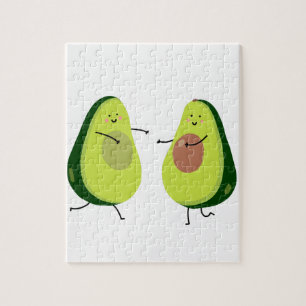 LET'S AVOCUDDLE, AVOCADO DESIGN JIGSAW PUZZLE