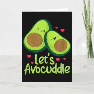 Lets Avocuddle Cute Avocado Couple Valentines Day Card