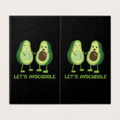 Let's Avocuddle - Funny Avocado Pun (Outside Unfolded)