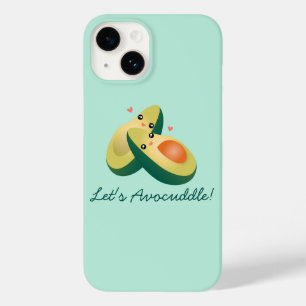 Let's Avocuddle Funny Cute Avocados Pun Humor Case-Mate iPhone 14 Case