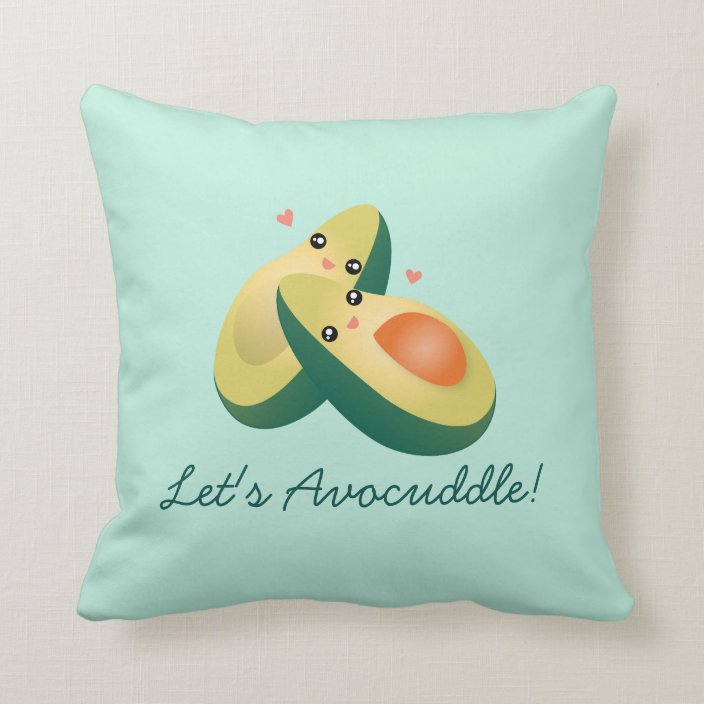 cute avocado pillow