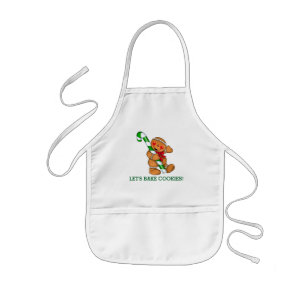 Let's Bake Cookies Gingerbread Man Kids' Apron