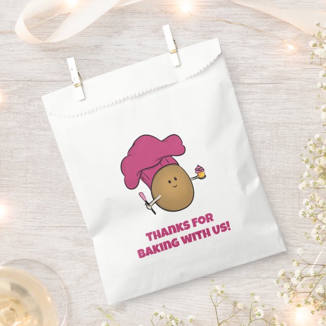 Let's Bake! Kid's Baking Party Favor Bag (Clipped)