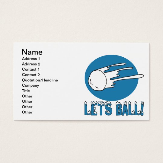 Lets Ball Business Card