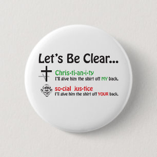 Let's Be Clear Pinback Button