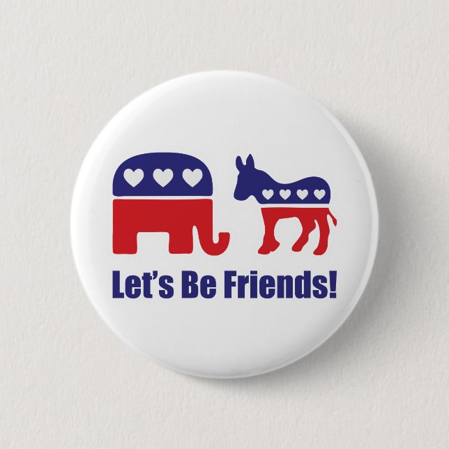 Let's Be Friends! Button (Front)