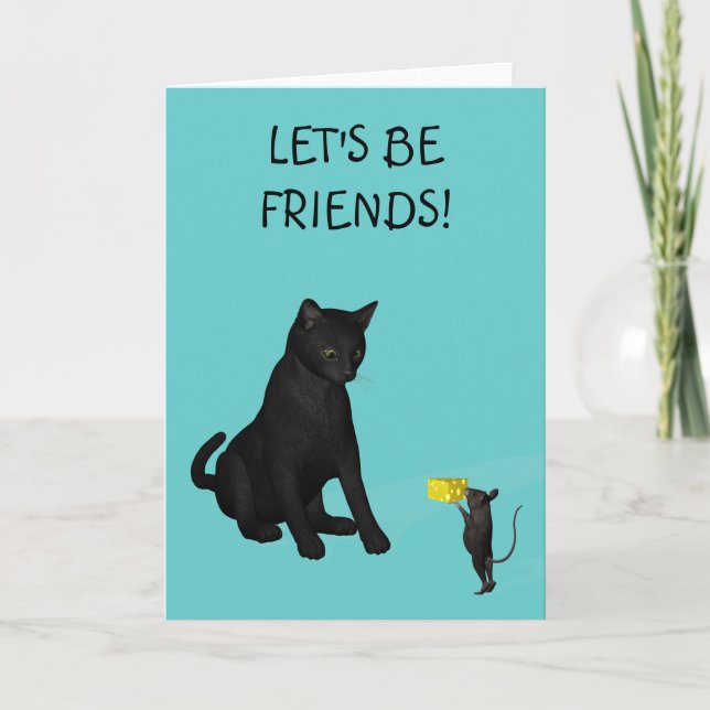let's be friends! card (Front)