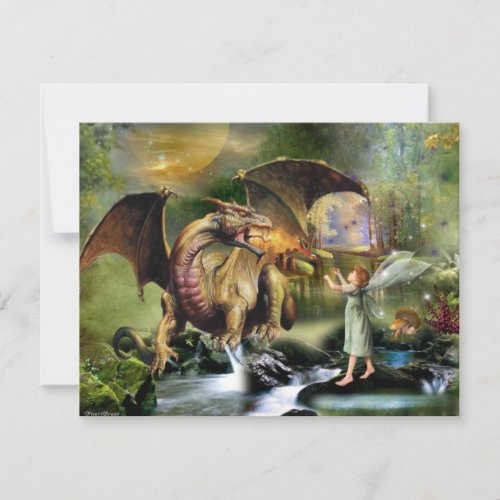 Lets Be Friends Dragon Card