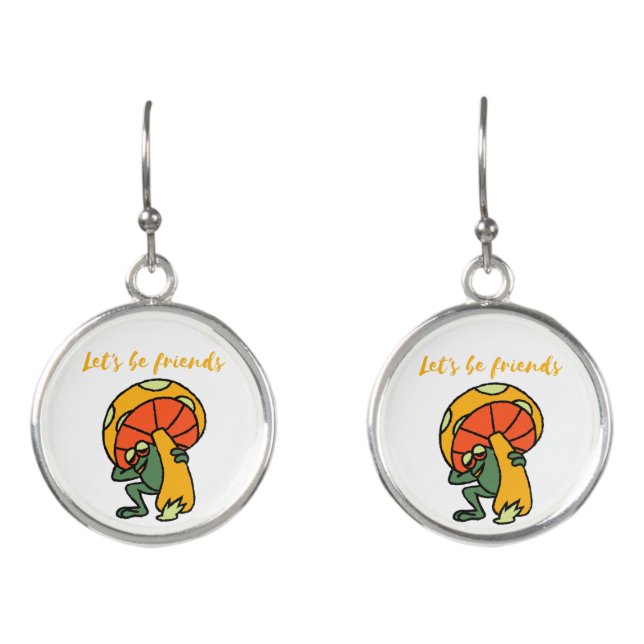 let's be friends earrings (Front)