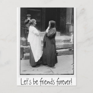 Let's Be Friends Forever Postcard
