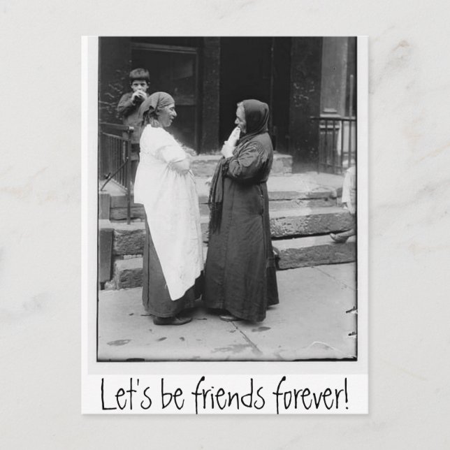 Let's Be Friends Forever Postcard (Front)