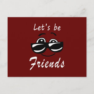 Let's Be friends Postcard