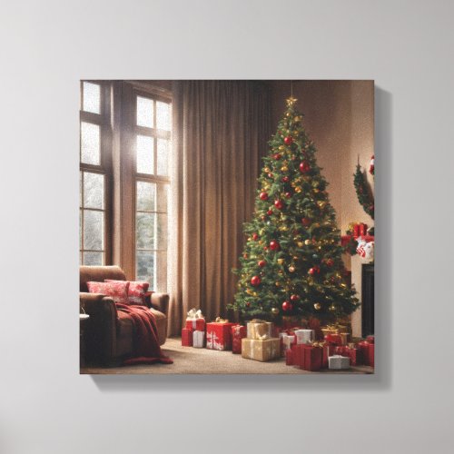 Lets Be Happy This Christmas 2 Canvas Print