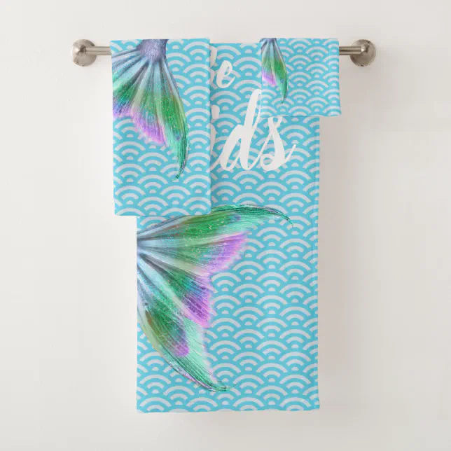 Let's Be Mermaids Bath Towel Set Zazzle
