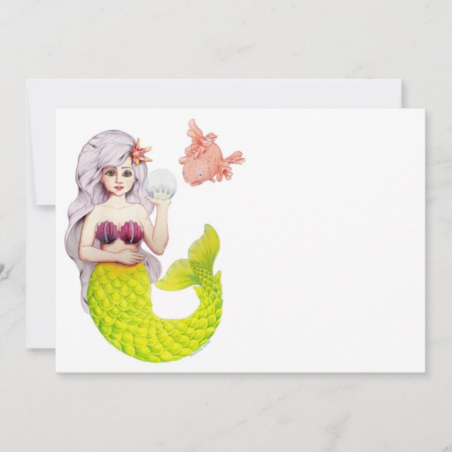 Let's Be Mermaids! Invitation (Front)