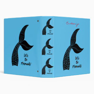 Let's Be Mermaids Thunder_Cove 3 Ring Binder