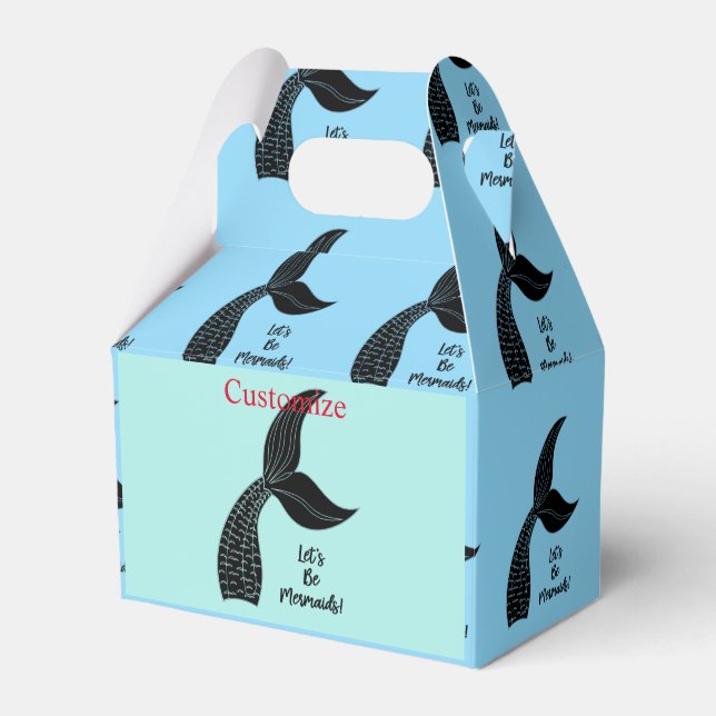 Let's Be Mermaids Thunder_Cove Favor Boxes (Front Side)