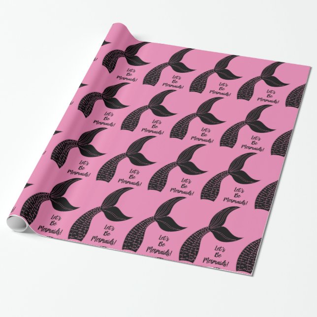 Let's Be Mermaids Thunder_Cove Wrapping Paper (Unrolled)