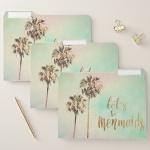 Let's Be Mermaids with Pineapple File Folder