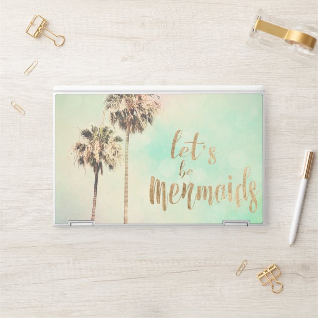 Let's Be Mermaids with Pineapple HP Laptop Skin (Desk)