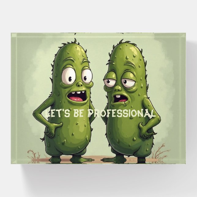 Let's be Professional  Paperweight (Front)