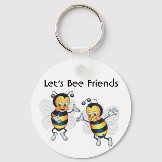 Let's Bee Friends Keychain (Front)