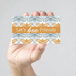 Let's Bee Friends Kids Playdate Summer Calling Card