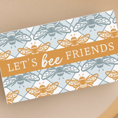 Let's Bee Friends Kids Playdate Summer Calling Card