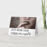 Let&#39;s Blow Each Other&#39;s Minds Holiday Card at Zazzle
