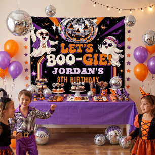 Let's Boo-gie Purple Disco Halloween Party Tapestry