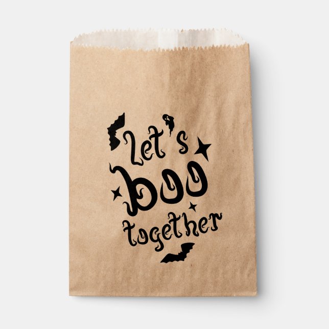 Let's boo together favor bag (Front)