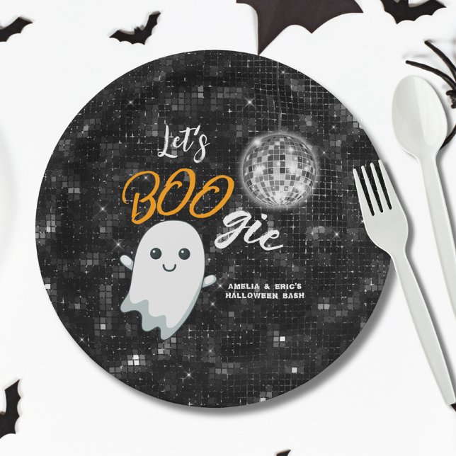 Let's BOOgie Disco Halloween Paper Plates (Creator Uploaded)