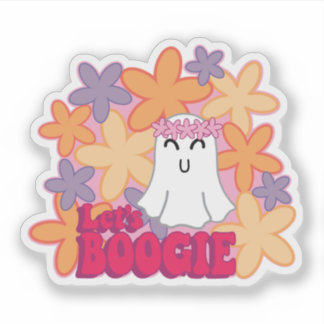 Let's Boogie Ghost Sticker
