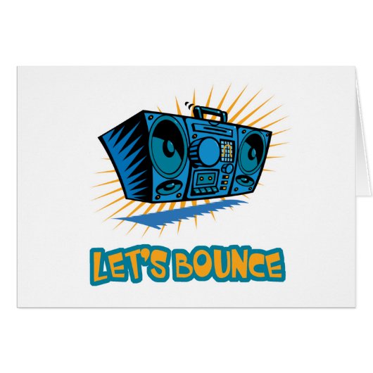 Lets Bounce Boom Box Cards (Front Horizontal)