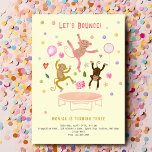 Let's bounce jumping monkeys kids birthday invitation<br><div class="desc">Monkeying around just got a whole lot more fun with our Zazzle kids' birthday card featuring jumping monkeys! 🐒🎉 It's not just a card; it's a jungle of birthday excitement, filled with giggles and wild adventures. With playful monkeys and vibrant colors, this card sets the stage for a celebration that's...</div>
