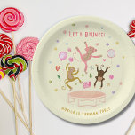 Let's bounce jumping monkeys kids birthday paper plates<br><div class="desc">Monkeying around just got a whole lot more fun with our Zazzle kids' birthday item featuring jumping monkeys! 🐒🎉 It's a jungle of birthday excitement, filled with giggles and wild adventures. With playful monkeys and vibrant colors, this item sets the stage for a celebration that's as lively as a troop...</div>