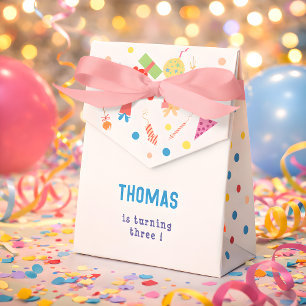 Let's bounce jumping trampoline park kids birthday favor boxes