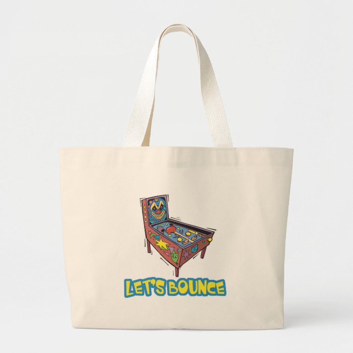 Lets Bounce Pinball Machine Tote Bags