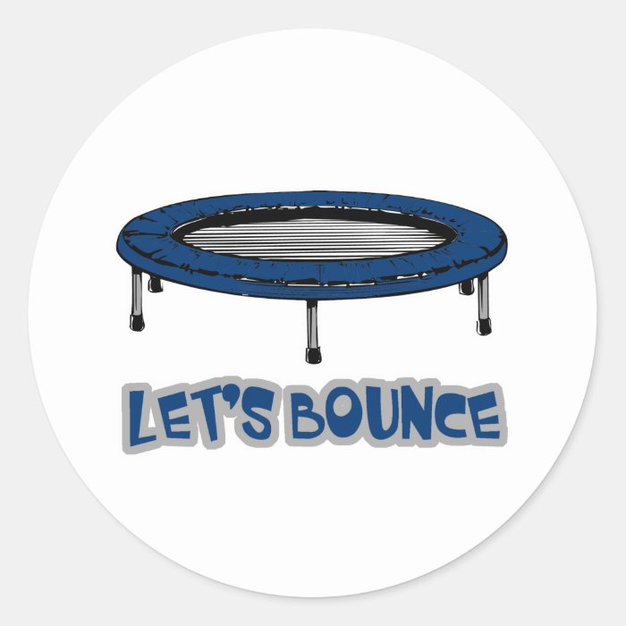 Lets Bounce Trampoline Stickers