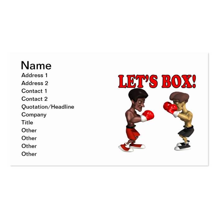 Lets Box 2 Business Card