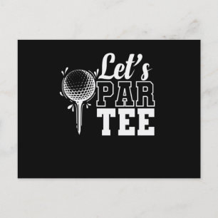 Let's By Tee Golf Trendsport Abschlag Golfschläge Postcard