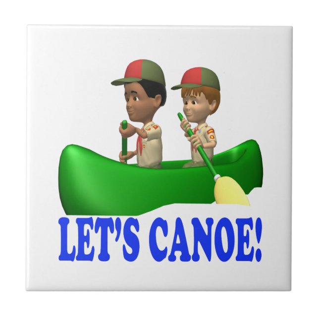 Lets Canoe Ceramic Tile (Front)