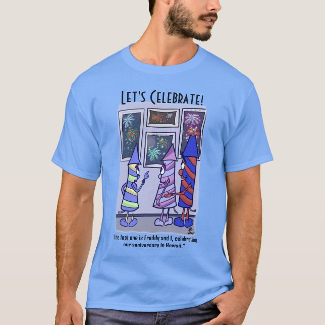 Let's Celebrate 4th of July Men's T-Shirt (Front)