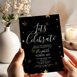 Lets Celebrate Birthday Invite