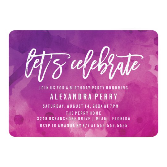 Let's Celebrate Birthday Invitation 8