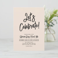 Let's Celebrate | Black Brus Script Event & Party