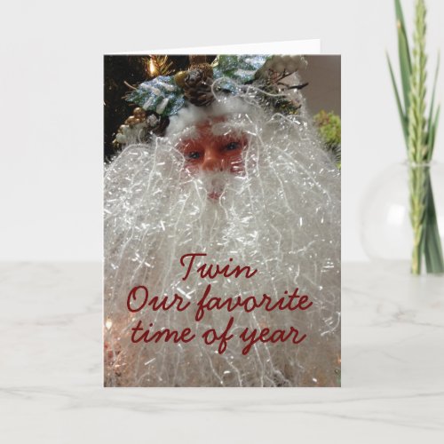 LETS CELEBRATE CHRISTMAS TWIN HOLIDAY CARD