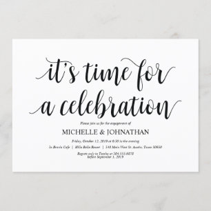 Let's celebrate, Engagement Party invites