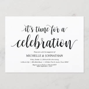 Let's celebrate, Engagement Party invites